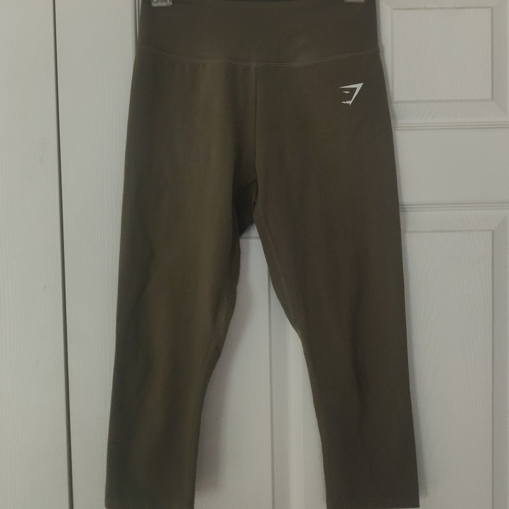 Gymshark Dreamy Cropped Leggings - Khaki
